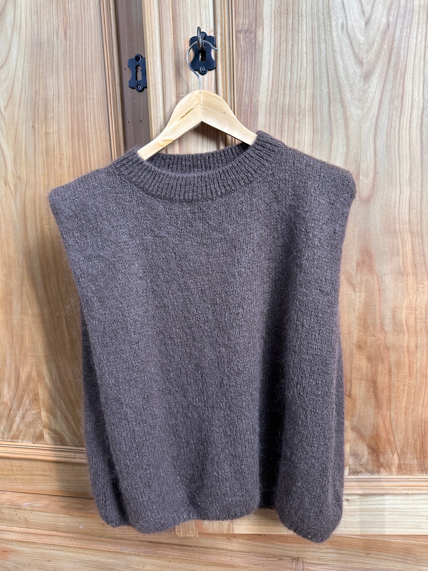 OSLO Chocolat - Pull sans manches Mohair