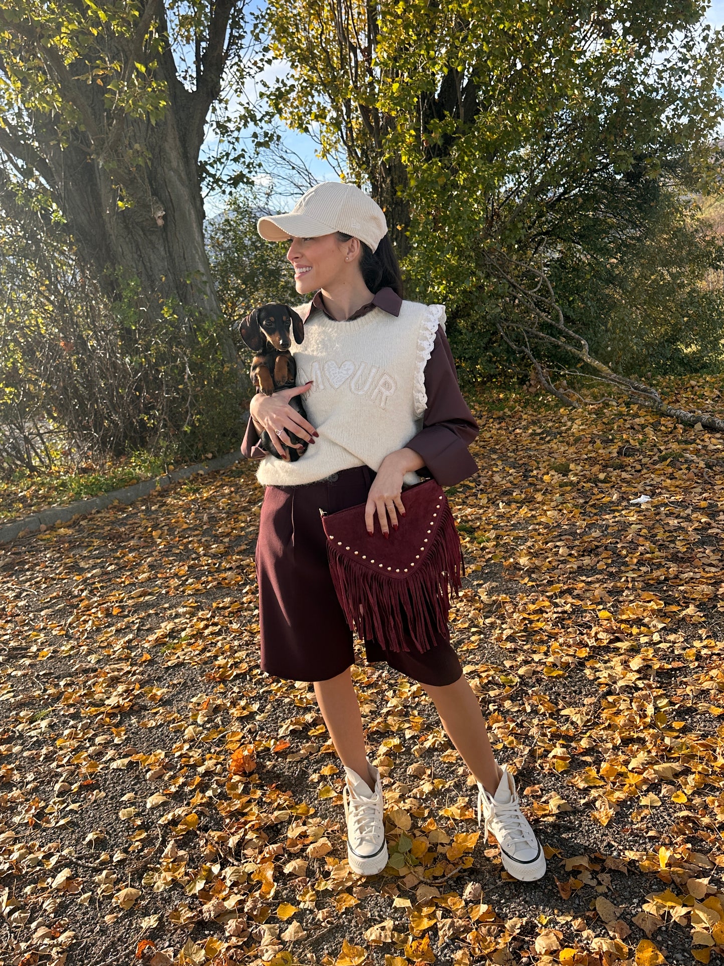 DAKOTA - sac franges suédé