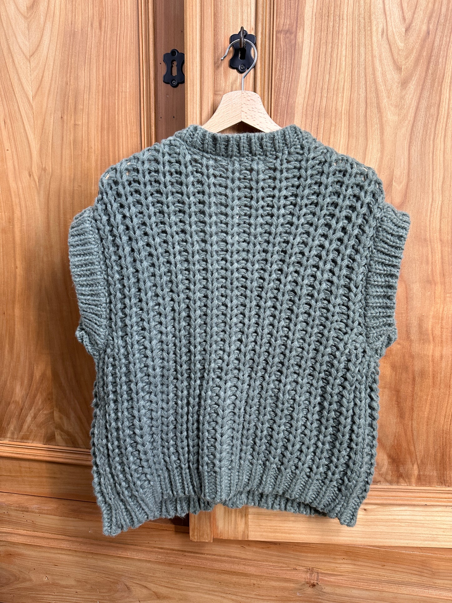 COMO Kaki - Gilet maille sans manches -20%