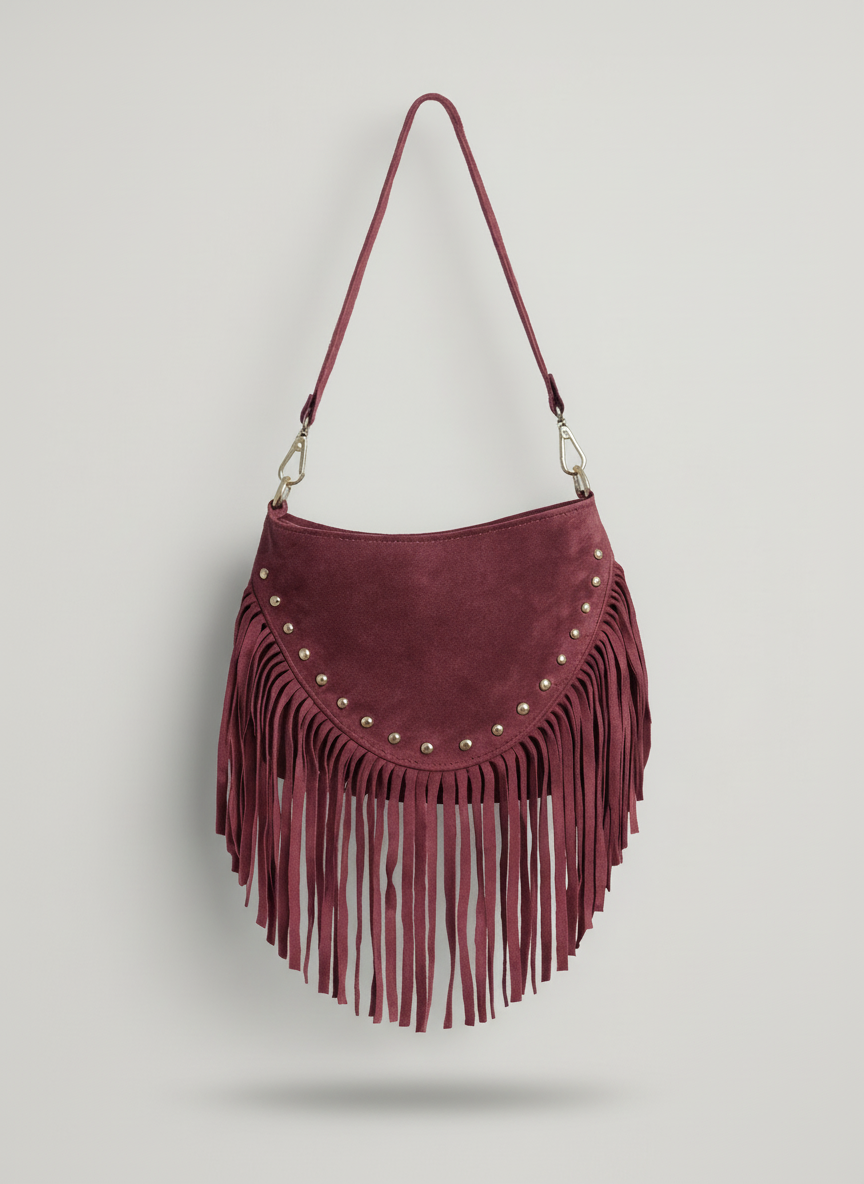 DAKOTA - sac franges suédé