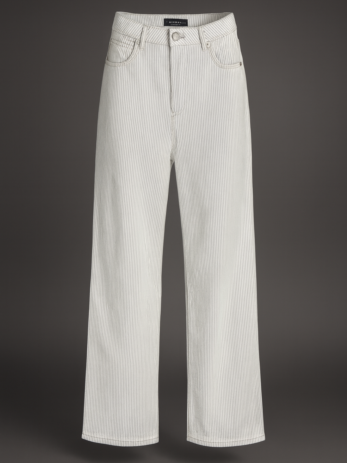 FIRENZE - Pantalon blanc côtelé