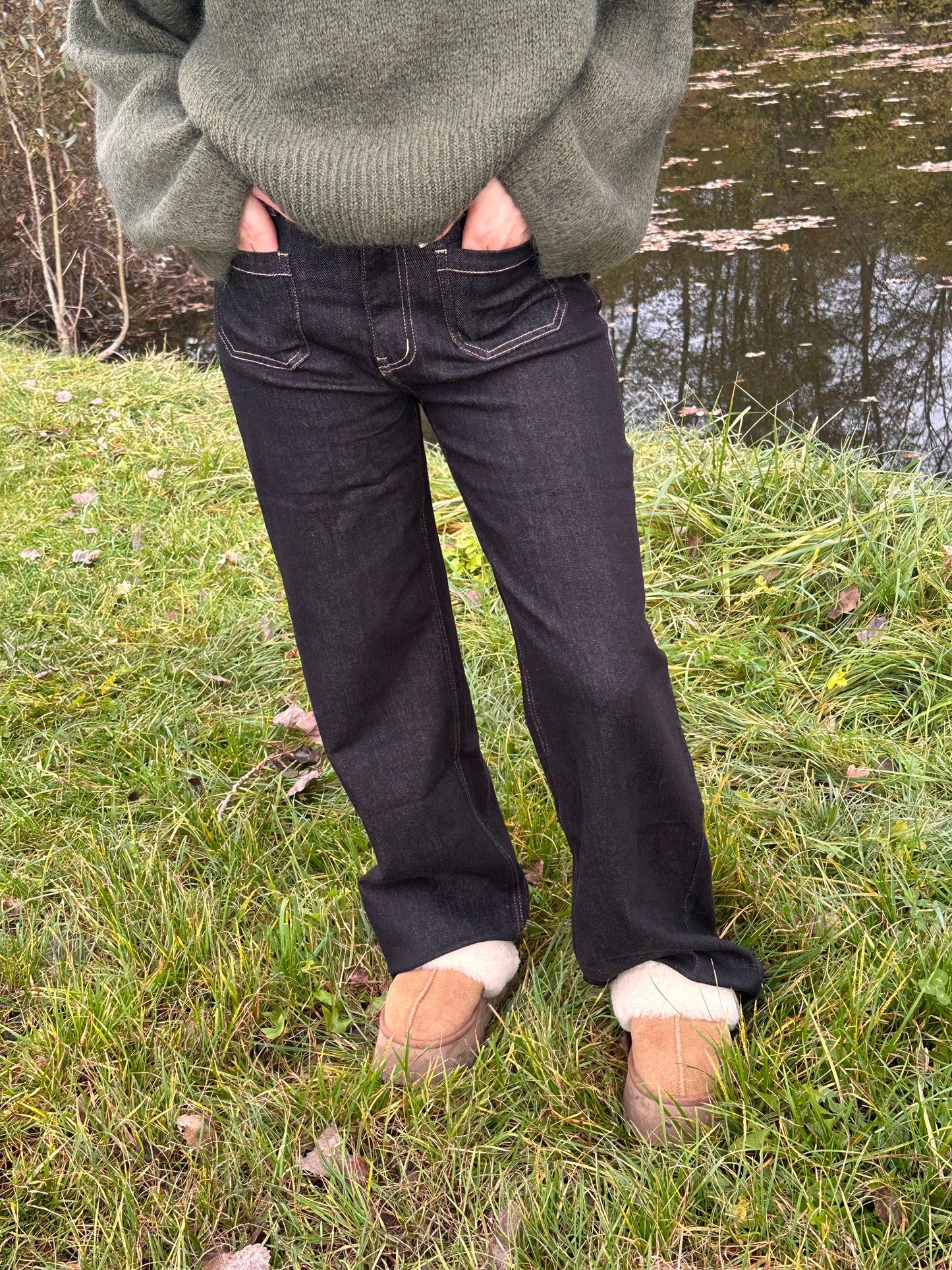 LE FLORENCE - Pantalon Wide Leg brut