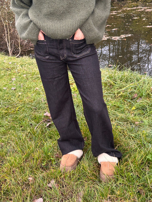 LE FLORENCE - Pantalon Wide Leg brut