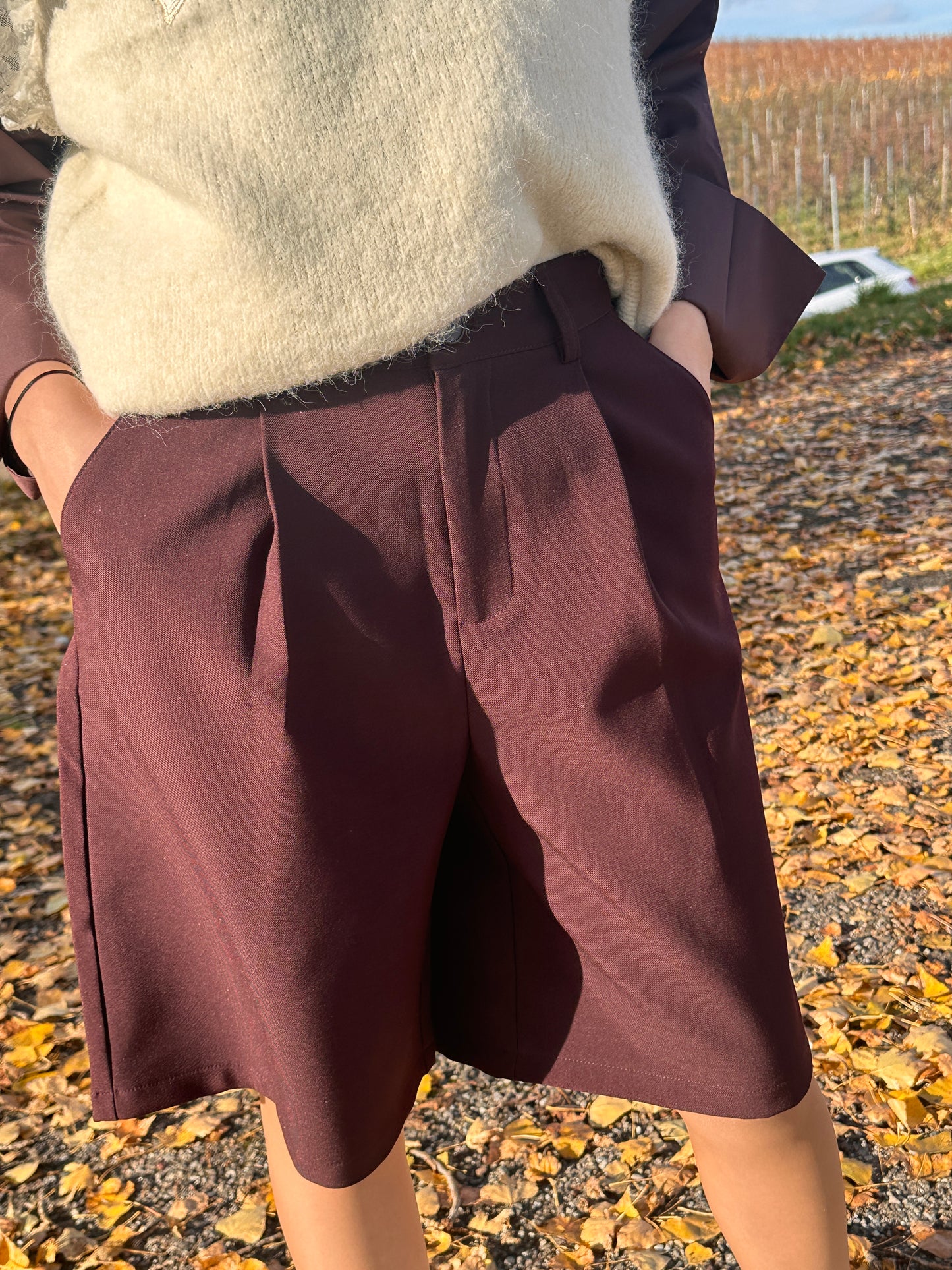 MILANO - Le bermuda prune