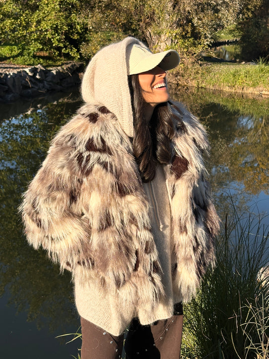 SAINT MORITZ - La veste fausse fourrure luxueuse