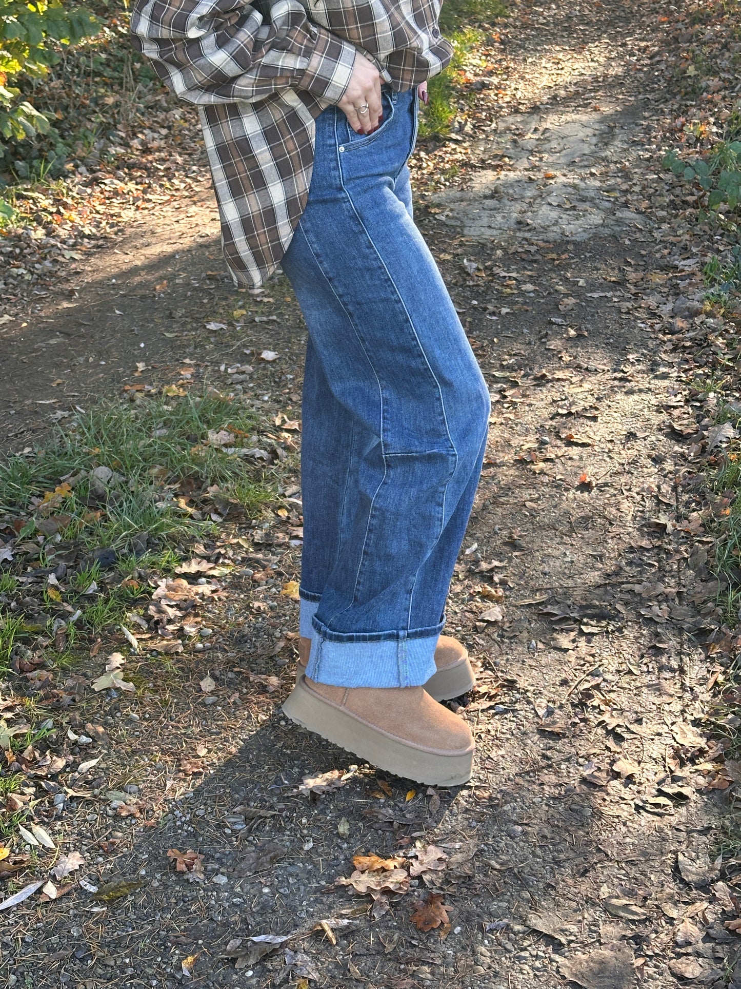 DENVER - Coupe droite, effet vintage et revers tendance