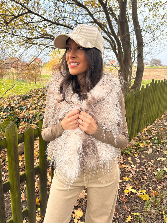 MERIBEL - Gilet fourrure