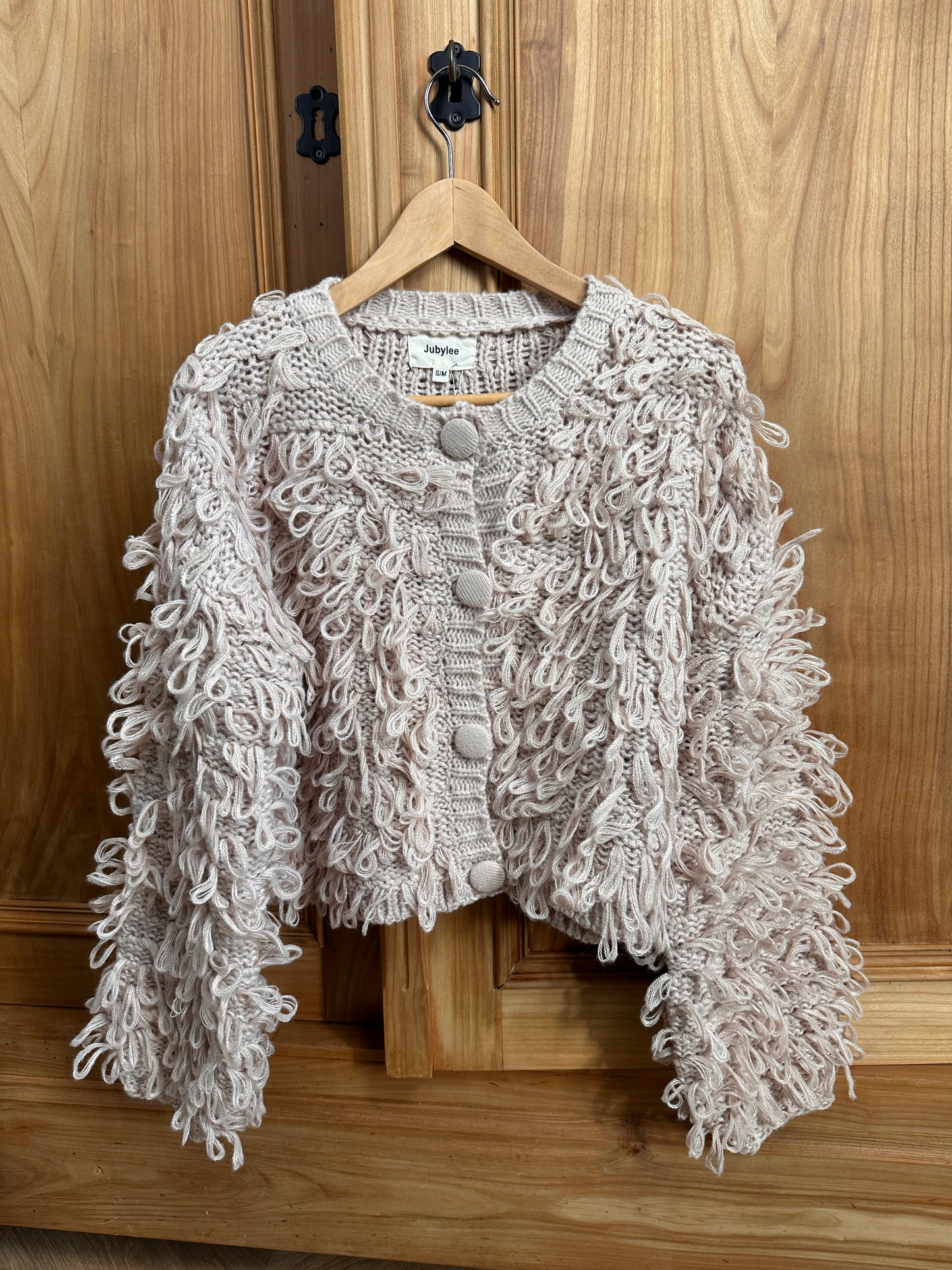 REYKJAVIK Ecru - Gilet Moumoute texturé bouclé