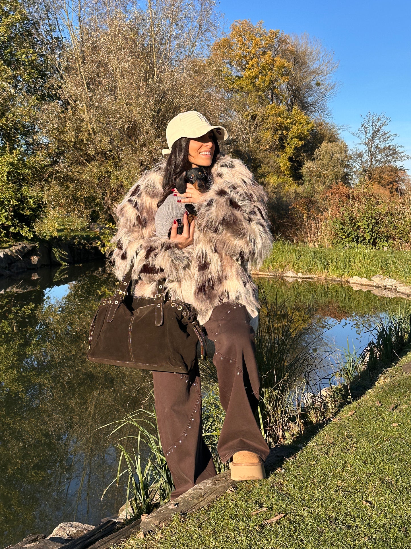 ASPEN Crême- Pull poncho Mohair capuche -30%